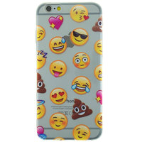 Transparente Emoji iPhone 6 6s TPU Hülle Abdeckung Smiley