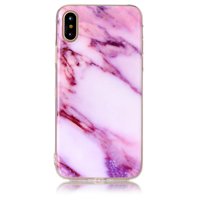 Rosa Marmortasche iPhone X XS lila Hülle TPU Marmor
