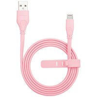 MOMAX MFi Lightning USB-Kabel 1 Meter - Rosa Ladekabel