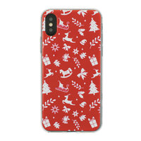 Weihnachtshülle iPhone X XS rote Hülle Weihnachtshülle