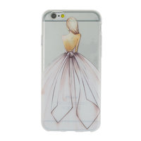 Tänzerin Kleid iPhone 6 und 6s Hülle Fall - Weiss Pink Pastell Mädchen