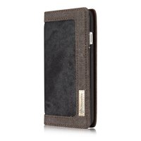 Caseme Canvas Wallet Stoffetui iPhone 6 Plus 6s Plus Bücherregal - Ash Grey Charcoal