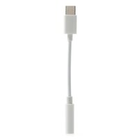 Universeller USB-C-AUX-Kopfhörerbuchsen-Eingangskabel-Dongle - Weiss