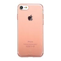 Baseus Simple Series klare iPhone 7 8 SE 2020 SE 2022 Hülle - Hellrosa