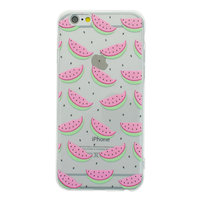 Wassermelonenhülle iPhone 6 6s TPU Transparente Abdeckung Melonenfrucht - Transparent