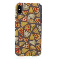 Transparente Pizza Hülle TPU Hülle iPhone X XS - Transparent