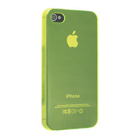 iPhone 4 4S 4G Hartschalenhülle kristallklar klar - gelb