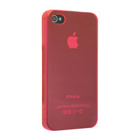 iPhone 4 4S 4G Hartschalenhülle kristallklar transparent - Pink