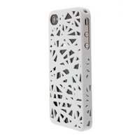iPhone 4 4s Vogelnest Beutel Abdeckung Fall Vogelnest Design - Weiss