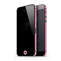 Autoaufkleber iPhone 5 5s SE 2016 Dekor Farbe Rand Haut - Pink