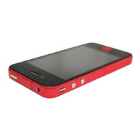 Dekor Farbe Rand iPhone 4 4s Autoaufkleber Haut - Rot