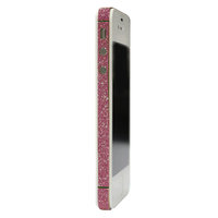Haut iPhone 4 4s Glitzer Autoaufkleber Color Edge Glamour - Pink
