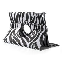 Zebra schwenkbare Abdeckung Standardhülle iPad 2017 2018 - Schwarz Weiß