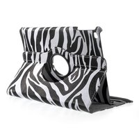 Zebra schwenkbare Abdeckung Standardhülle iPad 2017 2018 - Schwarz Weiss