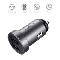 Aukey Universal Dual USB Autoladegerät 2,4 Ampere - Grau