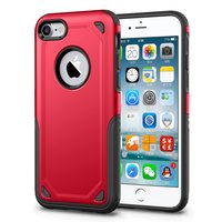 Stossfeste Pro Armor iPhone 7, 8 SE 2020 SE 2022 Hülle - Schutzhülle Rot - Zusätzlicher Schutz - Rot