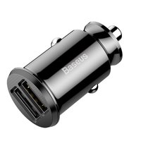 Baseus Universal Dual USB Autoladegerät 3.1 Ampere - Schwarz