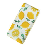 USAMS Lemon Powerbank 10.000 mAh Dual USB Ladegerät Gelb Weiß