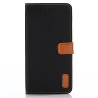 Leder Brieftasche Kartenhalter Bücherregal iPhone XR - Schwarz Braun