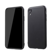 Matte flexible TPU Hülle iPhone XR - Schwarz