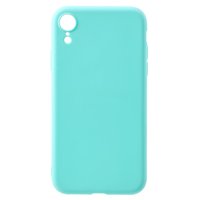 Flexible TPU Hülle Mat iPhone XR - Cyan