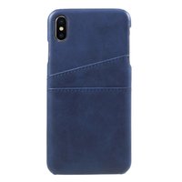 Kartenetui aus Kunstleder für iPhone XS Max - Blau