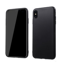 Weiche TPU-Hülle für iPhone XS Max Hülle - Mattschwarz