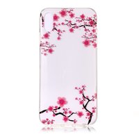 Klare Blüte TPU iPhone XS Max - Pink