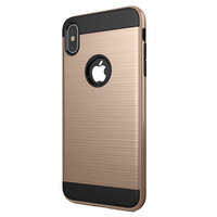 Gebürstete Schutzhülle iPhone XS Max Hülle - Gold