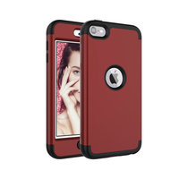 Rüstung Stossfester Silikon Polycarbonat iPod Touch 5 6 7 Hülle - Rot