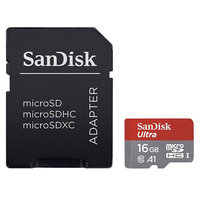 SanDisk 16 GB SanDisk Ultra microSD-Speicherkartenspeicher - Schwarz