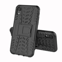 Hybrid Standardgehäuse stossfeste Abdeckung iPhone XS Max - Schwarz
