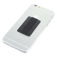 Universelles Telefon Fingerbandgurt elastisch iPhone Android - Schwarzer Gurt