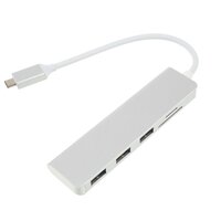 Multifunktionaler 5-in-1-USB-C Hub mit TF-SD-Kartenleser 3 USB 3.0 für MacBook Pro