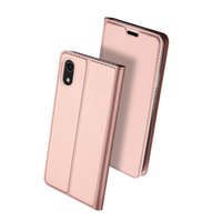 Dux Ducis Cover Booklet Hülle mit Klappenlederhülle iPhone XR - Roségold