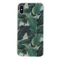 Blätter grün TPU Hülle iPhone X XS - Grüne Hülle