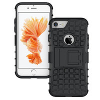 Schwarze Hybrid-Standardhülle iPhone 7 8 SE 2020 SE 2022 Hülle stossfest
