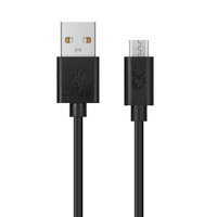 Xqisit Micro USB zu USB A Kabel 100 cm - Schwarz