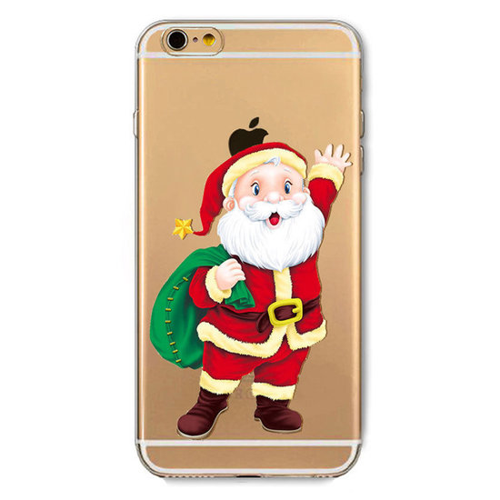 Weihnachtshülle iPhone 6 Plus 6s Plus Weihnachtshülle Silikon TPU Santa Abdeckung