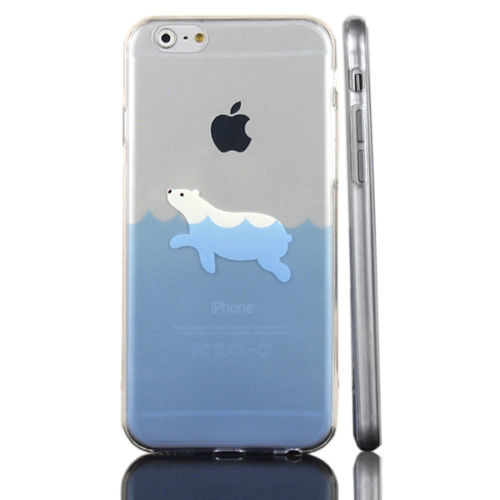 Eisbär Hülle iPhone 6 Plus 6s Plus Eisbär TPU transparente Hülle