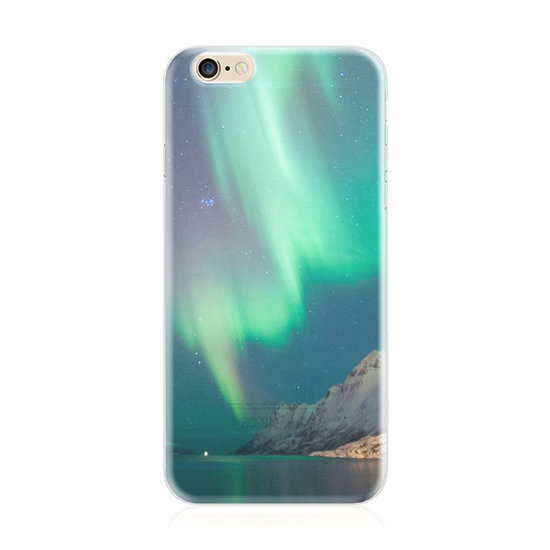 Polarlicht TPU Hülle iPhone 6 Plus 6s Plus Nordlicht Hülle Abdeckung Grün Weiss