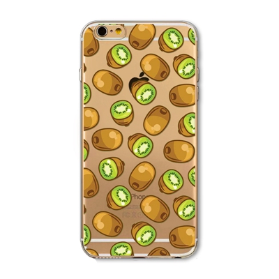 Transparente Kiwi Hülle iPhone 6 6s TPU Silikonhülle Frucht transparente grüne Kiwis