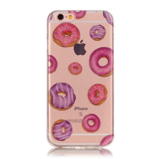 Donut Hülle transparentes TPU Kompatibel mit iPhone 6 und 6s Hülle