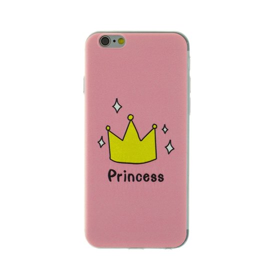 Rosa Amsterdam Prinzessin iPhone 6 6s Fall Fall Kronenabdeckung