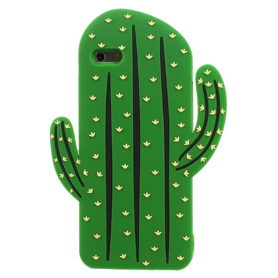 3D Kaktus Hülle Silikon iPhone 6 Plus 6s Plus - Grün